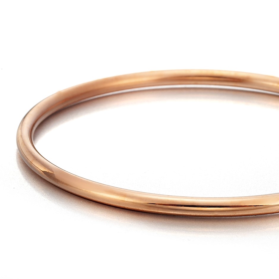 BIJ'OR-18ct Heavy RoseGold Plated 57mm Children's Golf Bangle - USA,RRP $99