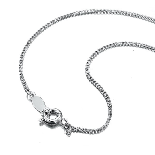 BIJ'OR-18" 925 Sterling Silver Plated Fine Plain Chain Necklace-US,RRP $40