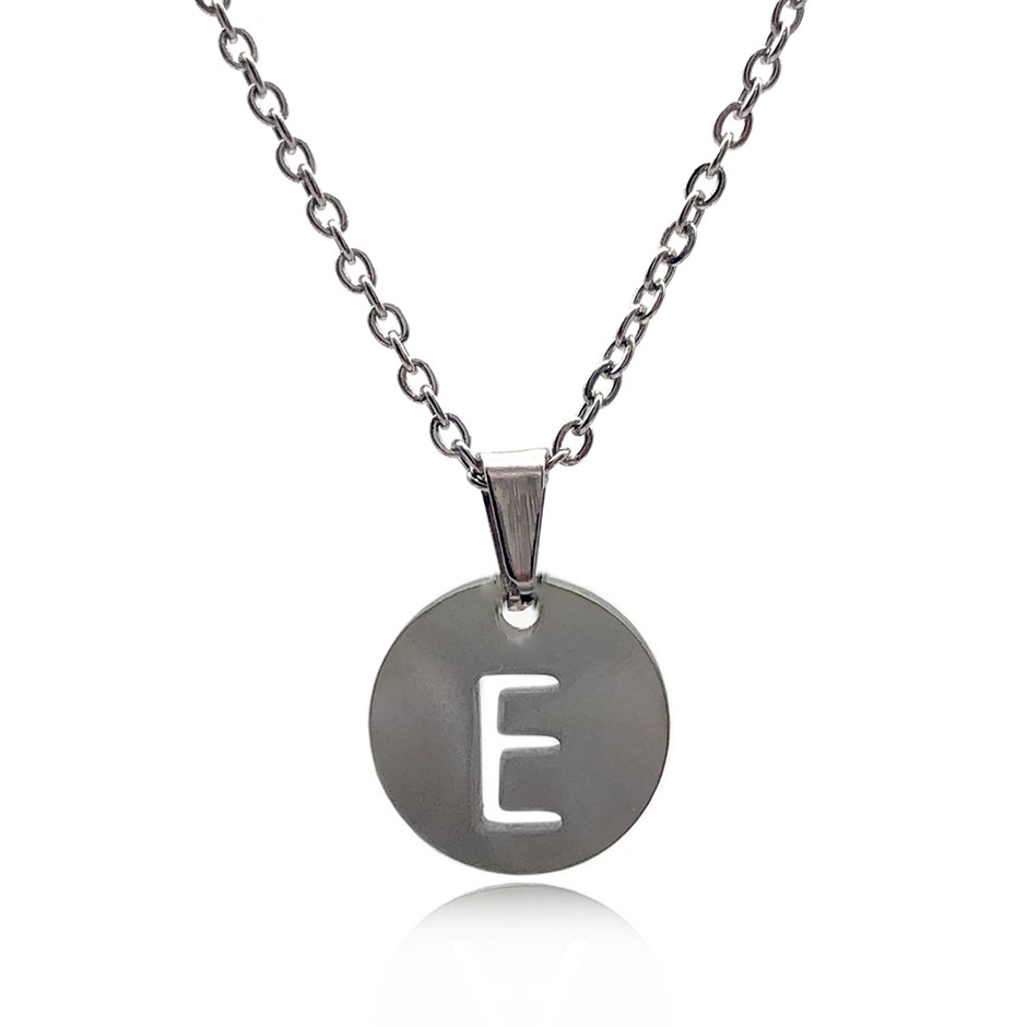 8mm Multi & Antique Silver Spacer Bead Letter 'E'  Bracelet.