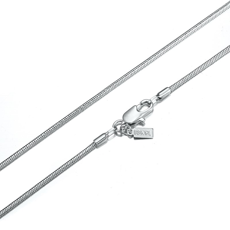 BIJ'OR-18", 925 Sterling Silver Plated Snake Chain Necklace -USA,RRP $40