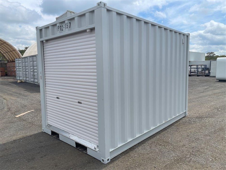 12ft Storage Container with Roller Door (Unused) - Townsville