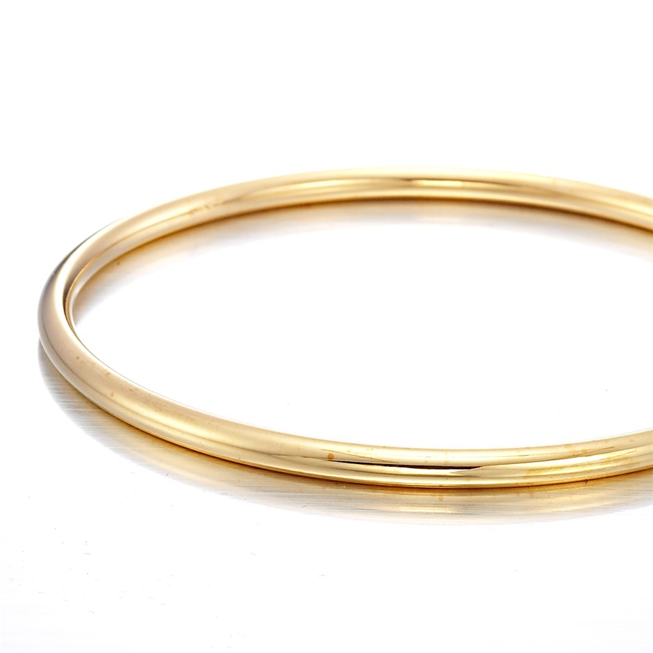 BIJ'OR-18ct Heavy Yellow Gold Plated Children's Golf Bangle,RRP $99
