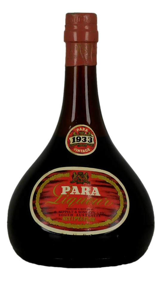 Seppelt Para Liqueur Vintage Port 1933 (1x 1 PINT 6 FL OZ), SA.