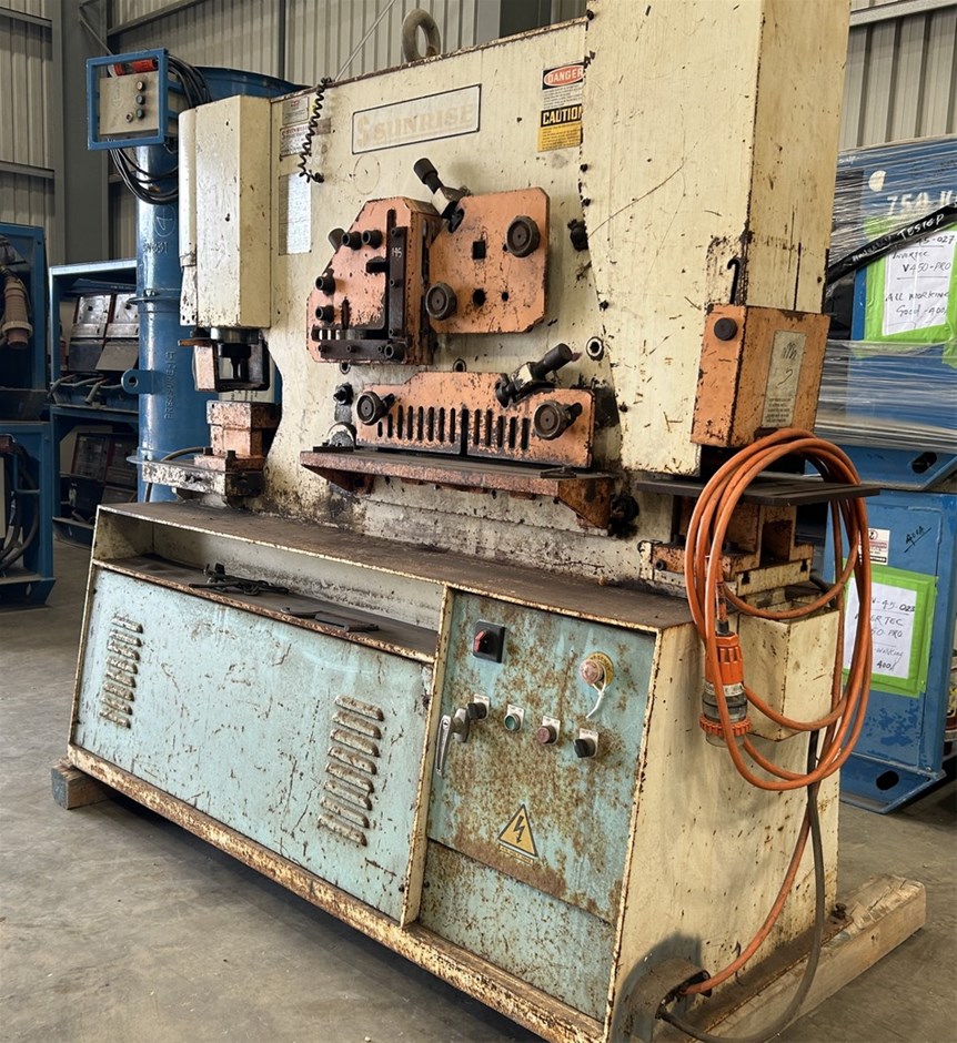 1998 Sunrise 100T Punch, Shear & Notching Press