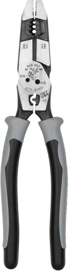 Klein Tools J2159CRTP Side Cutting Pliers, Made in USA, 9-Inch Journeyman H