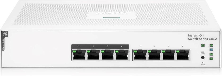 HPE Networking Instant On Switch Series 1830 8-Port Gb Smart-Managed Layer