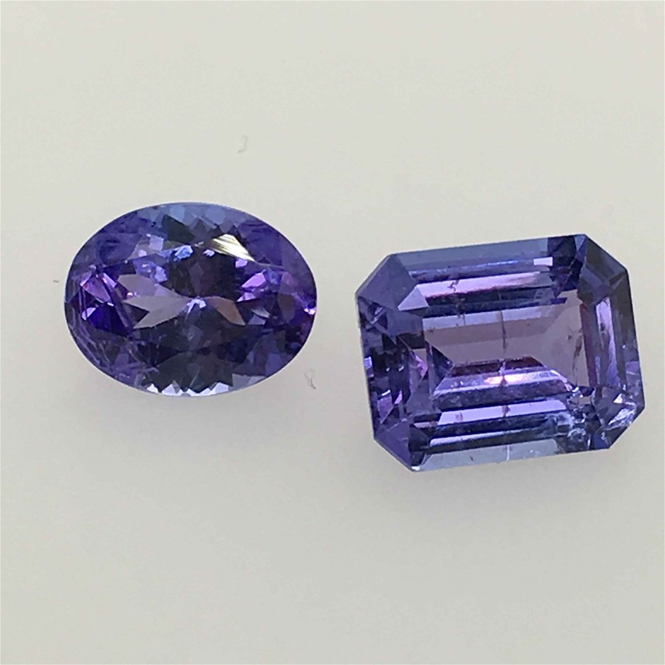 Two Loose Tanzanite, 5.60ct in Total