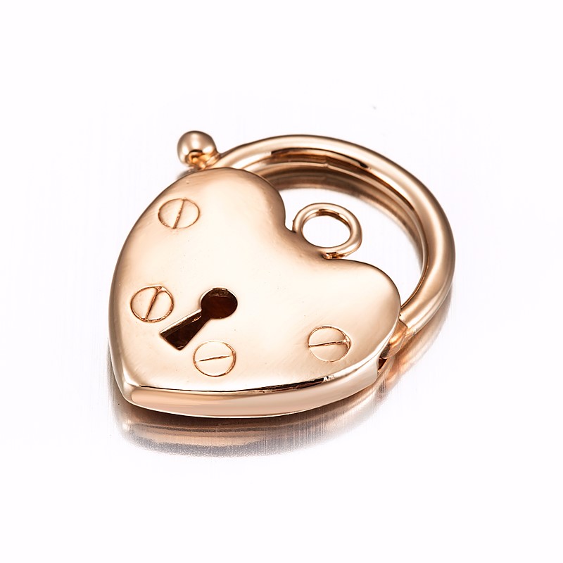 BIJ'OR-Classic 18ct Heavy Rose Gold Plated Plain Heart Locket - USA,RRP $59