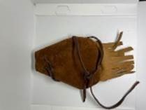 Pouch with Broad Tussle and Ties Fashion Accessory