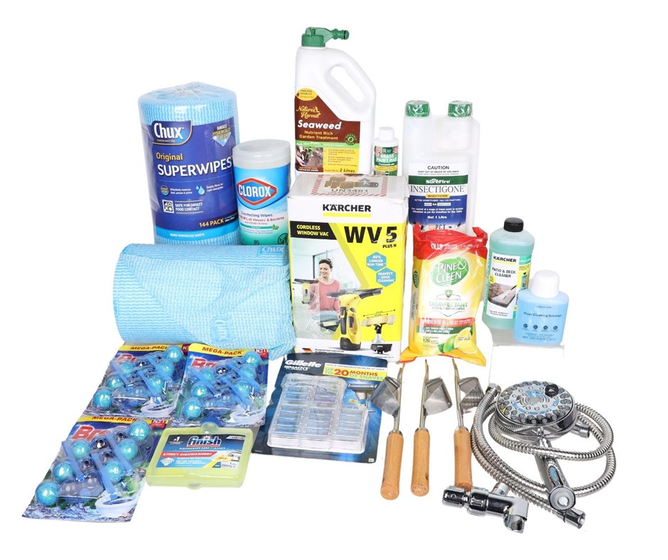 Assorted Home Products, Incl: PINE O CLEEN, BREF & More.