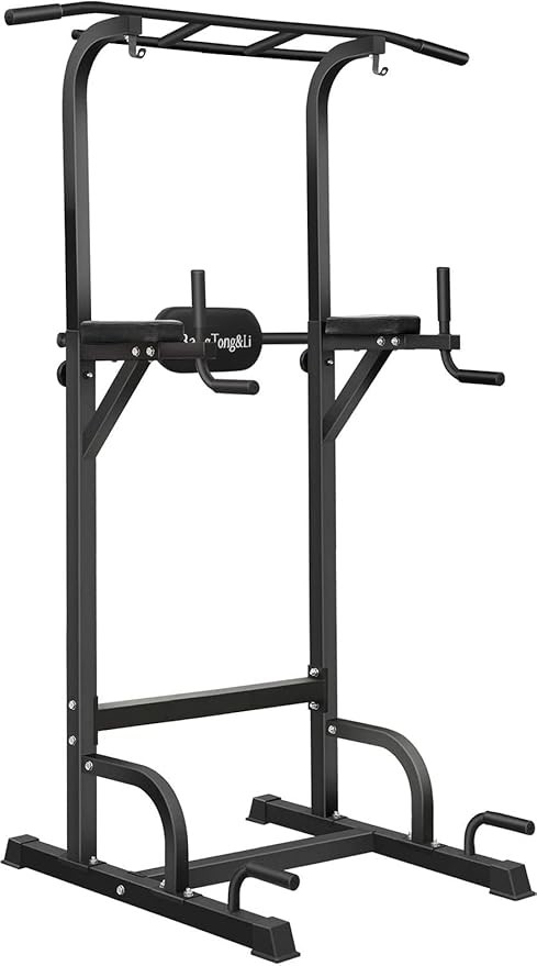 Power Tower Workout Pull Up & Dip Station Adjustable Multi-Function Home Gy