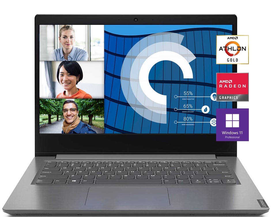 Lenovo V14-ADA Business Windows 10 Pro Laptop, 14" FHD 1080P, AMD Athlon Go