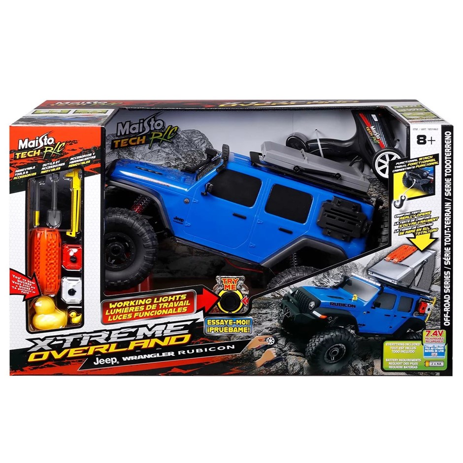 MAISTO Jeep Overlander Race Car RC, Blue. NB: minor use, no box
