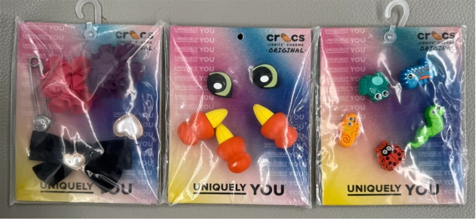 Assorted Crocs Jibbitz: Animal Shoe Charms x Elevated Metal and Jewel Shoe