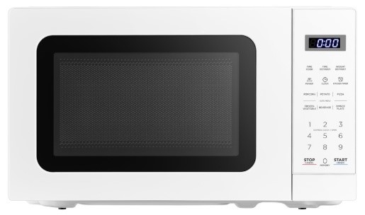 BRILLIANT BASICS Compact Digital Microwave - White
