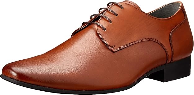 JULIUS MARLOW Men's Grand Derby Shoe, color Tan, size US 7/ EU 40, with ori
