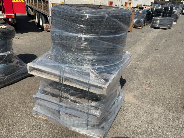 <p>8 x Machinery and Truck Rims and Tyres </p>