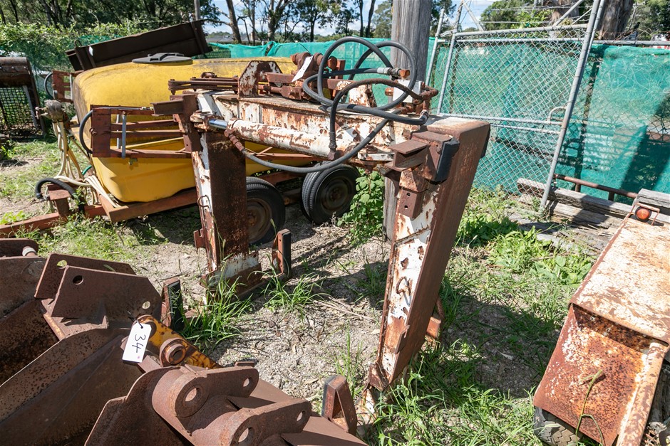 Hydraulic Crane Pallet Crab Attachment