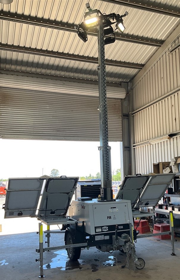2019 SMC TL55 Lighting Tower - 240w - LED Solar - Chinchilla