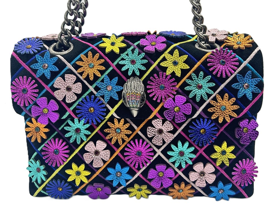 Kurt Geiger London Floral Embellished Shoulder Bag