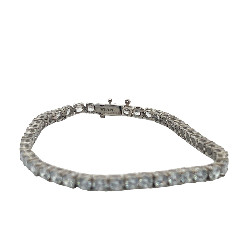 Sterling Silver Cubic Zirconia Tennis Bracelet