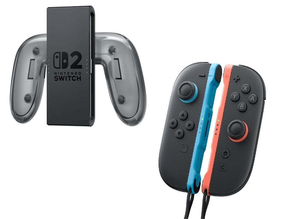 Nintendo Switch 2 Joy-Con 2 Pair - Light Blue & Light Red + Clear Charging