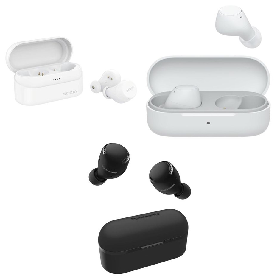 3 x Assorted Wireless Earphones. 1 x NOKIA Power Earbuds Lite. 1 x SONY WF-