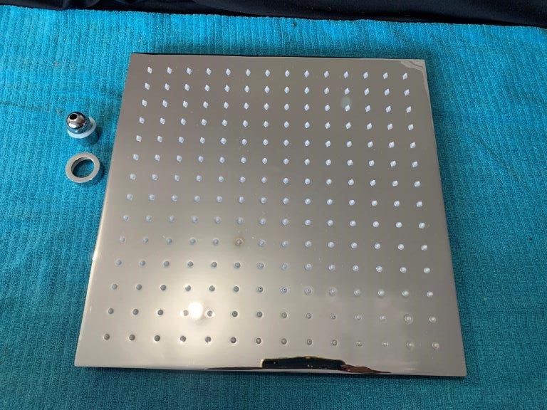 New in Box 350mm Square Shower Head, Weight 3.03kg - Qty 1