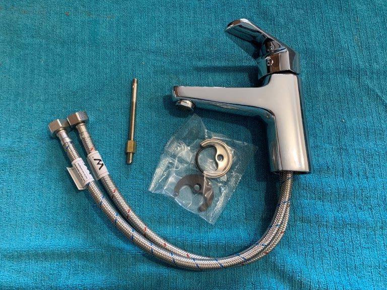 New in Box Azzurra Pablo Basin  Mixer Tap, Brass - Quantity 1