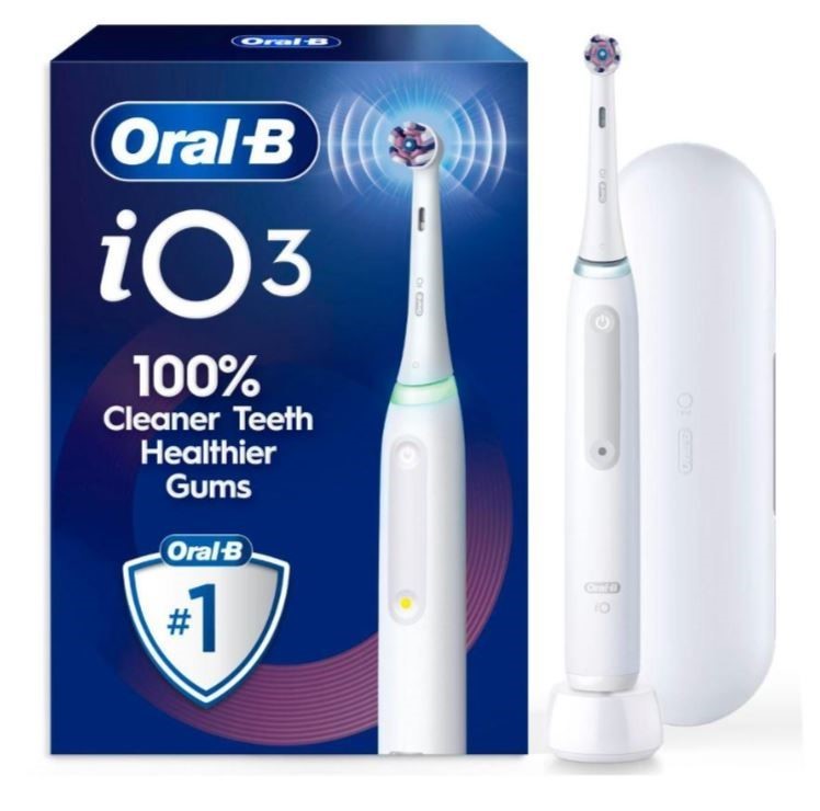 ORAL-B iO3 Clean & Whiten Electric Toothbrush, Model iOG3.1E9.1K, White. NB