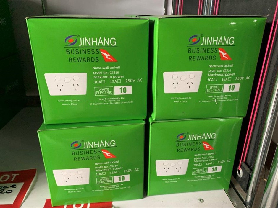 New in Boxes Jinhang Wall Sockets - Qty 2 Boxes