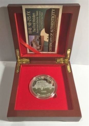 1 OZ 1948-215 FX, The First Holden Coin/token Finished in 999 Fine Silver