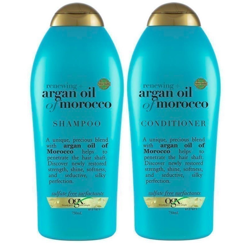 OGX Renewing + Argan Oil of Morocco Shampoo & Conditioner, 750ml.