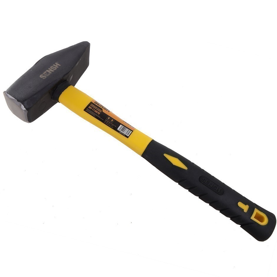 SENSH 2000G Machinists Hammer with Rubber Grip Fibreglass Handle.