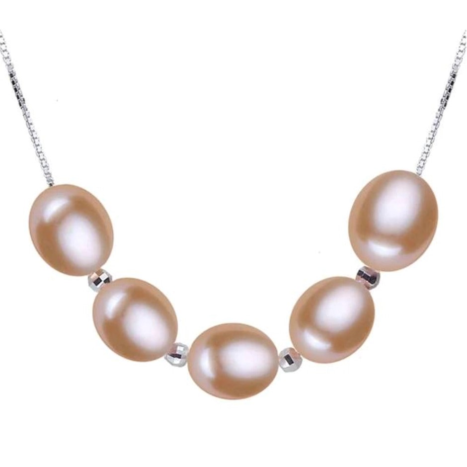 BIJ'OR - Stunning Genuine Pink Freshwater Pearl Beaded Necklace RRP $69