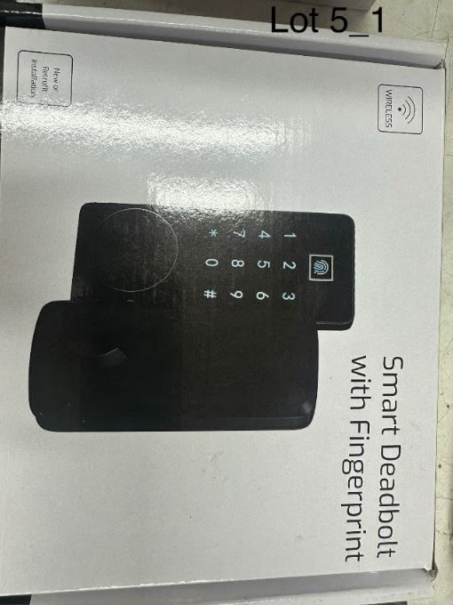 END OF LEASE AUCTION: SMART deadbolt with fingerprint door lock