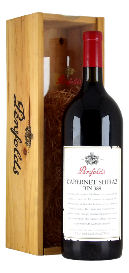 Penfolds `Bin 389` Cabernet-Shiraz 1998 (1 x 1.5L Magnum) SA.
