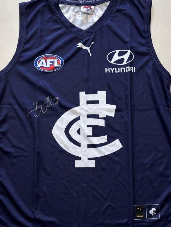 PATRICK CRIPPS SIGNED CARLTON GUERNSEY