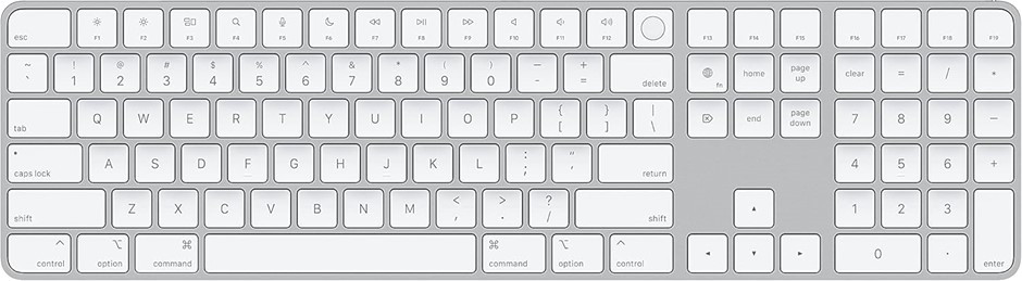 APPLE Magic Keyboard (USB-C) with Touch ID and Numeric Keypad (for Mac Comp