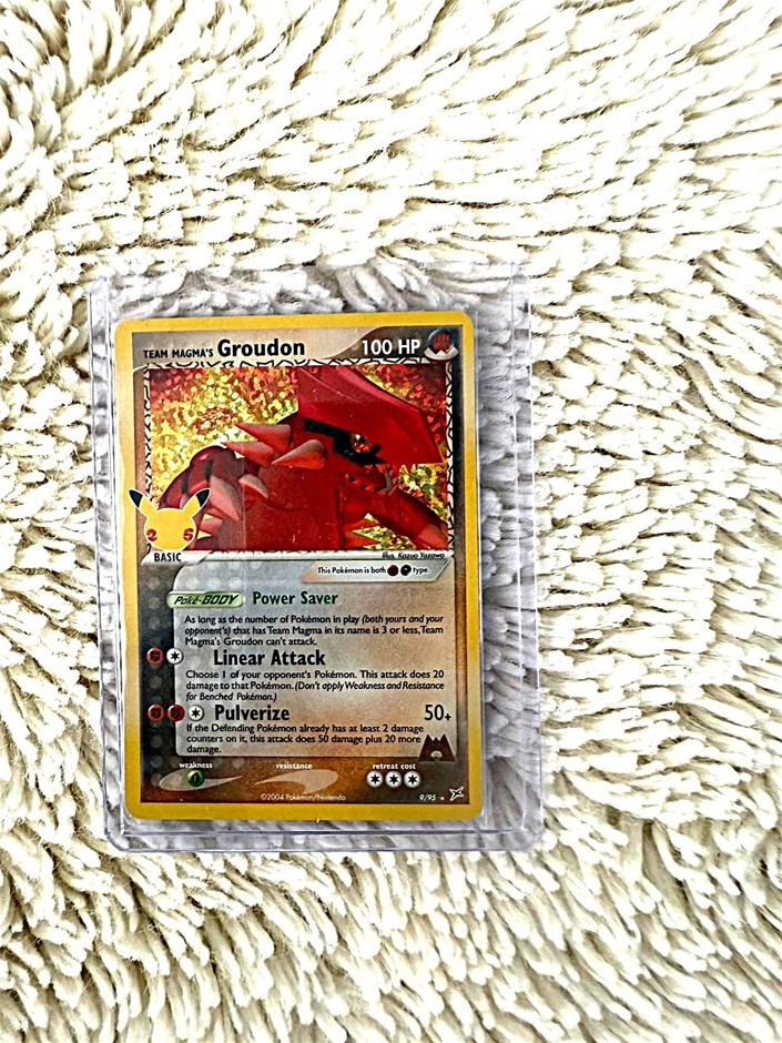 2004 Pokémon Team Magma's Groudon 9/95 Double Crisis