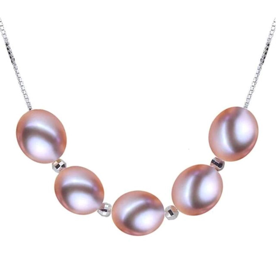 BIJ'OR - Stunning Purple Pearl Beaded Necklace RRP $69