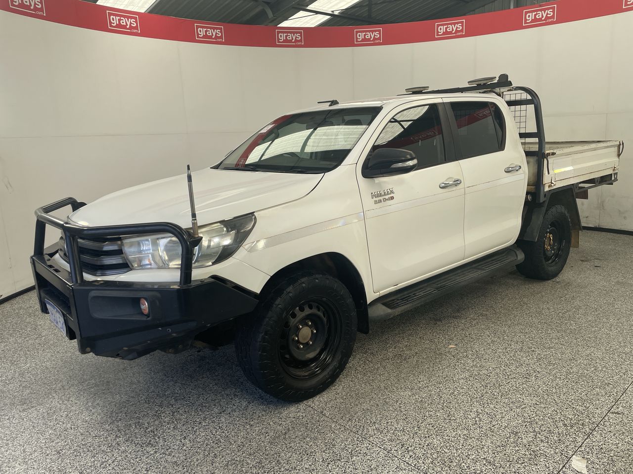 2017 Toyota Hilux 4x4 SR GUN126R Turbo Diesel Automatic Crew Cab Chassis
