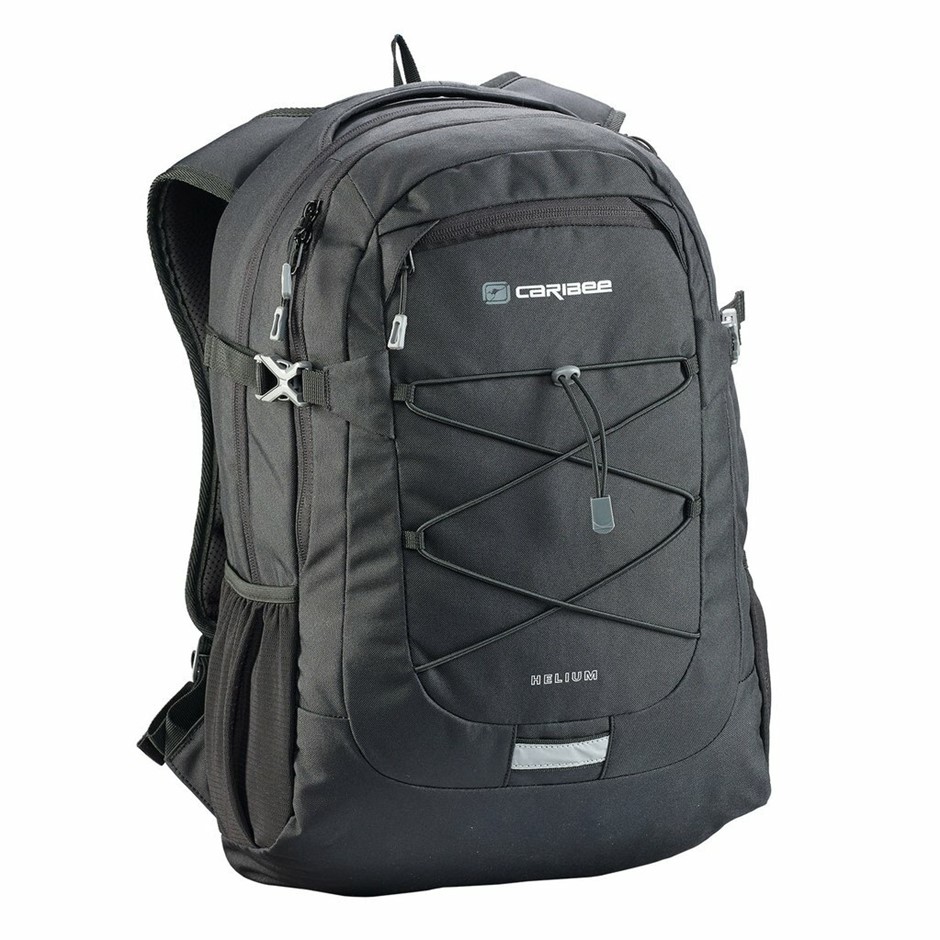 CARIBEE Backpack Helium 30L Black Model '6065', School & Travel.