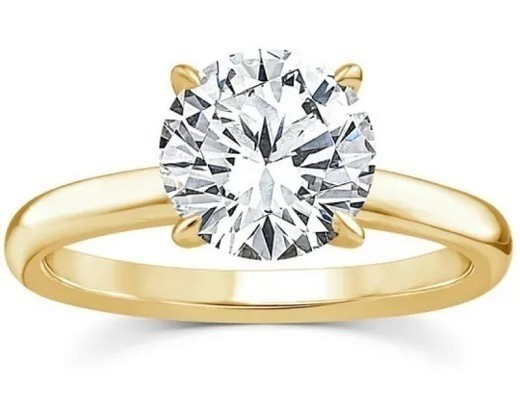 18K YELLOW GOLD 1.05ct LAB DIAMOND total weight of gold is 3.48 gram ...