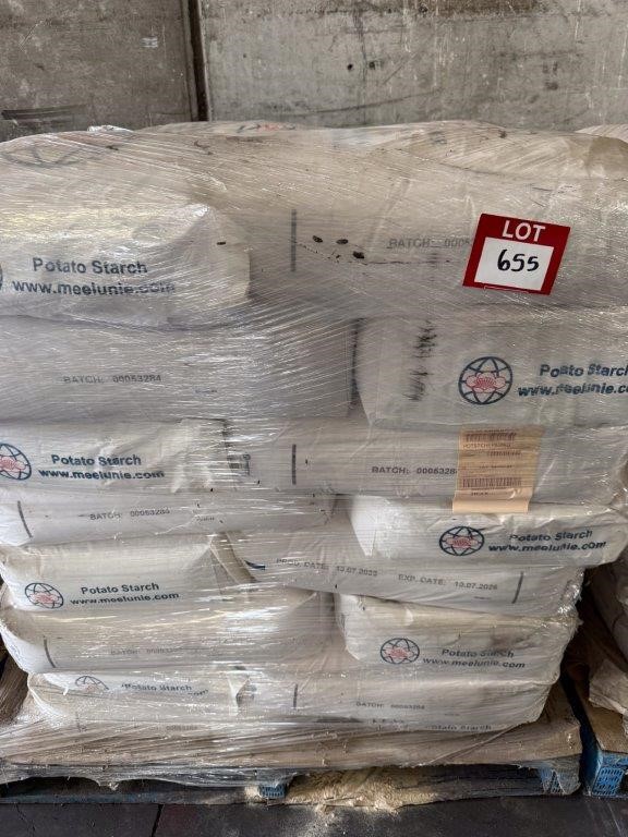 Approx. 32 x MEELUNIE World Flower Potato Starch 25kg bags