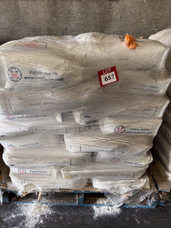 Approx. 32 x MEELUNIE World Flower Potato Starch 25kg  bags