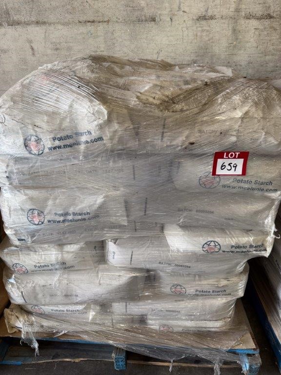 Approx. 32 x MEELUNIE World Flower Potato Starch 25kg Bags