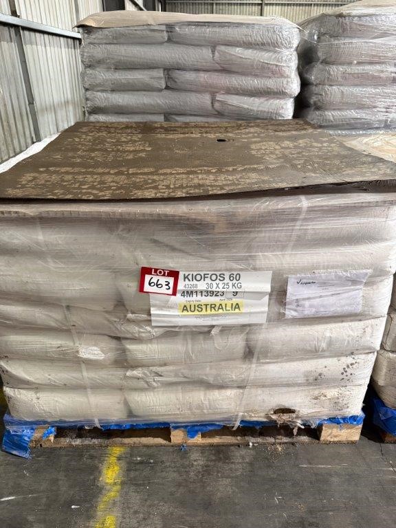 Approx. 30 x KIOFOS 60 25kg Bags