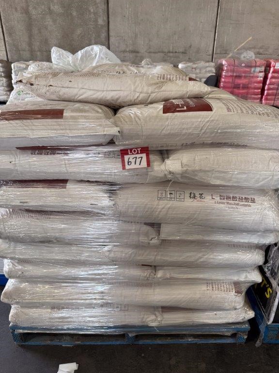 Approx. 34 x MEIHUA L-Lysine Monohydrochloride 25kg Bags