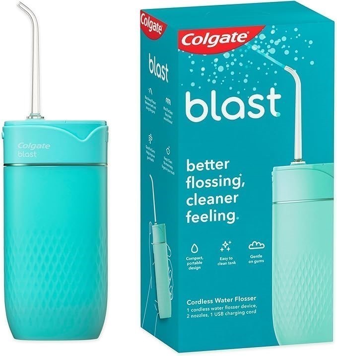 COLGATE Blast Water Flosser, Cordless, Water Resistant, Rechargeable, Home